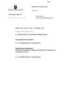 Kommenterad dagordning 2014-12
