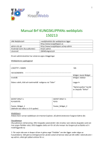 1 Manual Brf KUNGSKLIPPANs webbplats 150213 VMI Webbhotell