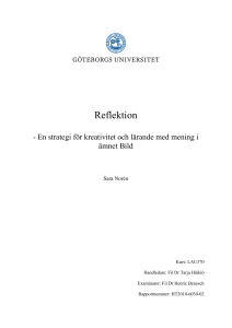 Reflektion - GUPEA - Göteborgs universitet