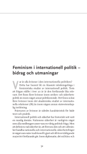 Feminism i internationell politik – bidrag och