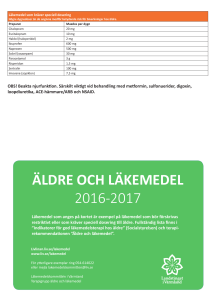 ÄLDRE OCH LÄKEMEDEL 2016-2017