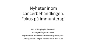 Cancer och cancervård i Halland.