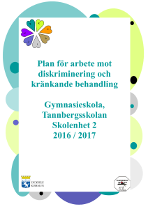 Plan för arbete mot diskriminering och kränkande behandling