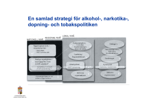 En samlad strategi för ANDT-politiken alkohol