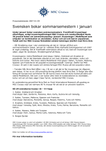 Svensken bokar sommarsemestern i januari