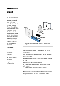 EXPERIMENT 1 LINSER