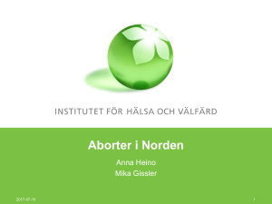 Aborter i Norden