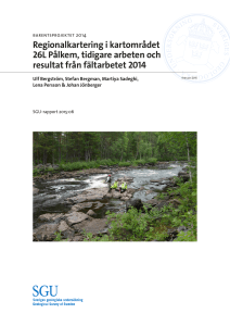 Barentsprojektet 2014: Regionalkartering i kartområdet 26L