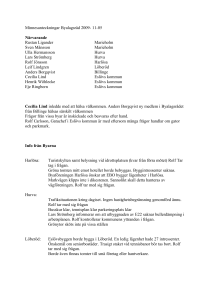 Minnesanteckningar Byalagsråd 2009- 11-05