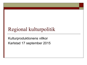 F 20-22.1: Regional kulturpolitik