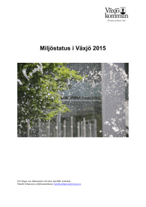 Miljöstatus i Växjö 2015