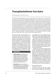 Transplantationer hos barn
