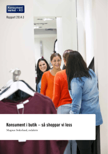 Konsument i butik – så shoppar vi loss