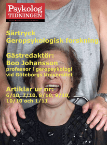 Geropsykologi 2011