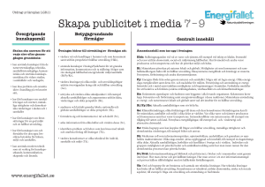 Skapa publicitet i media 7–9