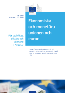 Ekonomiska och monetära unionen och euron