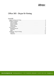Office 365 - Skype för företag
