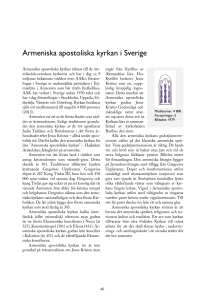 Armeniska apostoliska kyrkan i Sverige