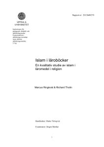 Islam i läroböcker