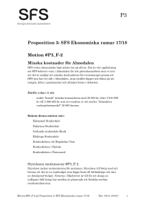Proposition 3: SFS Ekonomiska ramar 17/18 Motion #P3_F-2