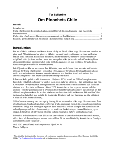 Om Pinochets Chile