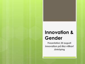 Innovation och Gender