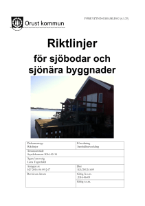 6-1-35 Riktlinjer för sjöbodar och sjönära byggnader