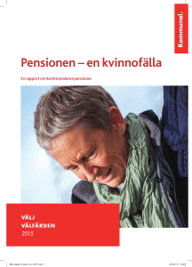 Pensionen – en kvinnofälla