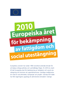 Europeiska året - Svenska ESF