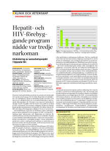 Hepatit- och HIV-förebyg- gande program nådde