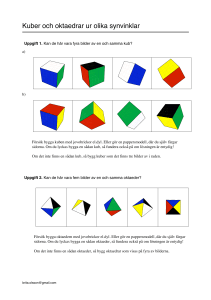 Kuber och oktaedrar ur olika synvinklar