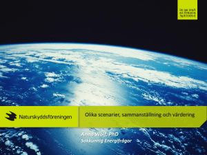 Sveriges Energisystem och SSNC:s vision, eng
