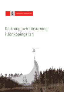 Kalkning och försurning i Jönköpings län