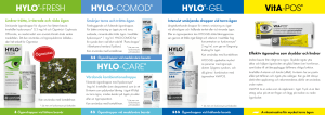 HYLO®-GEL VitA-POS® HYLO-COMOD® HYLO