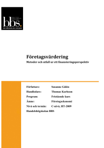 Företagsvärdering