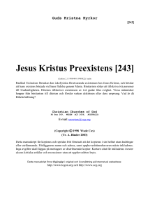 Jesus Kristus Preexistens [243]
