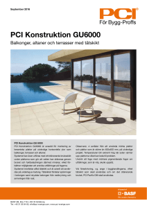 PCI Konstruktion GU6000