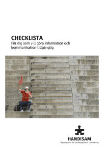 Checklista för information