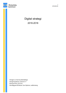 Digital strategi - Älvkarleby kommun