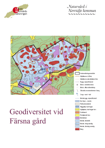Geodiversitet vid Färsna gård