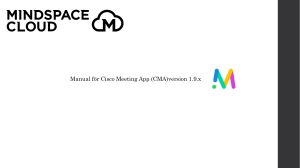 Manual för Cisco Meeting App (CMA)version 1.9.x