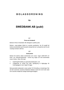 SWEDBANK AB (publ)