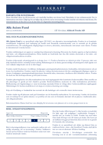 alfa commodity fund - Nordic Commodities