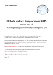 Globala veckans tipspromenad 2015