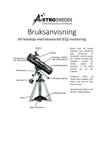 Manual till teleskopet