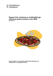 utbrott på pizzeria Alcamo mars 2009.