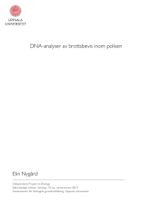 DNA-analys - Uppsala universitet