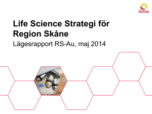 Life Science Strategi för Region Skåne