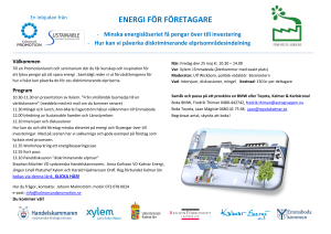 energi för företagare - Regionförbundet i Kalmar län