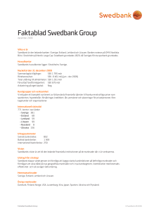 Faktablad Swedbank Group